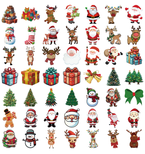 Weihnachtsaufkleber-Kollektion