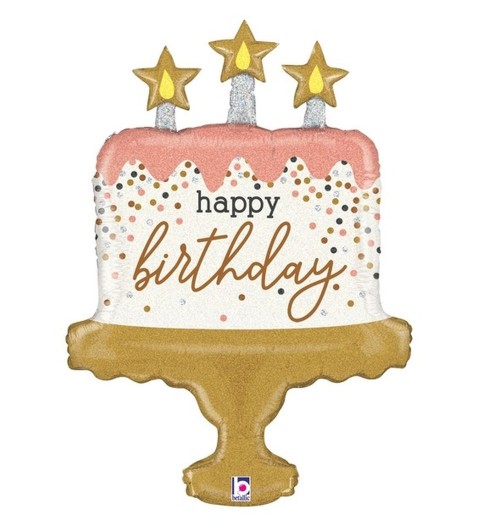 Happy Birthday - Glittering...