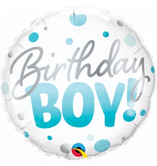 Birthday Boy - Blue Dots -...