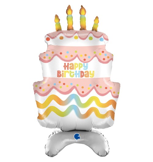 Happy Birthday Cake - Stand...