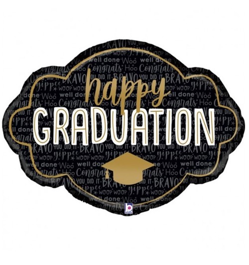 Happy Graduation - Black...