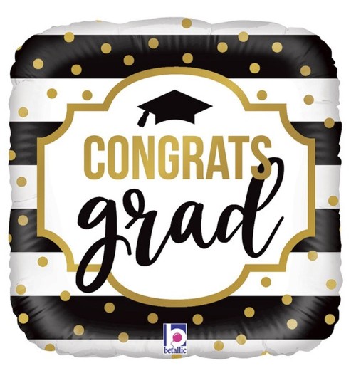 Congrats Grad - Black and...