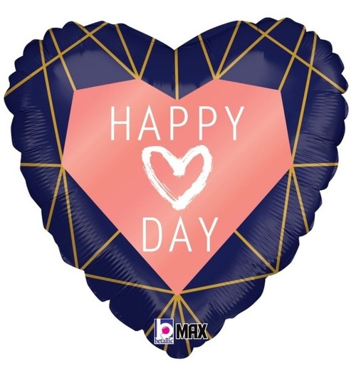 Happy Heart Day - 18 inch -...