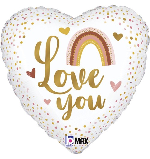 Love You - Boho Rainbow -...