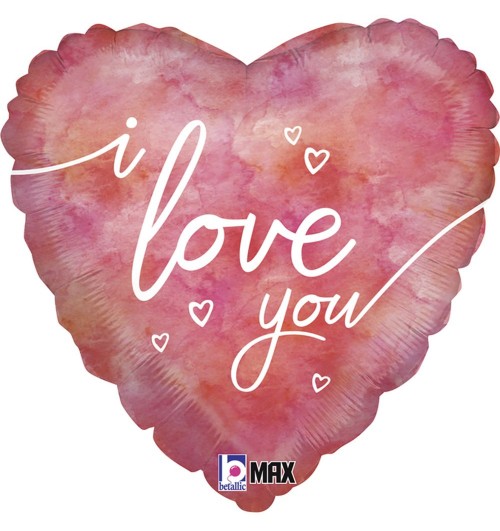 I Love You - Watercolor -...