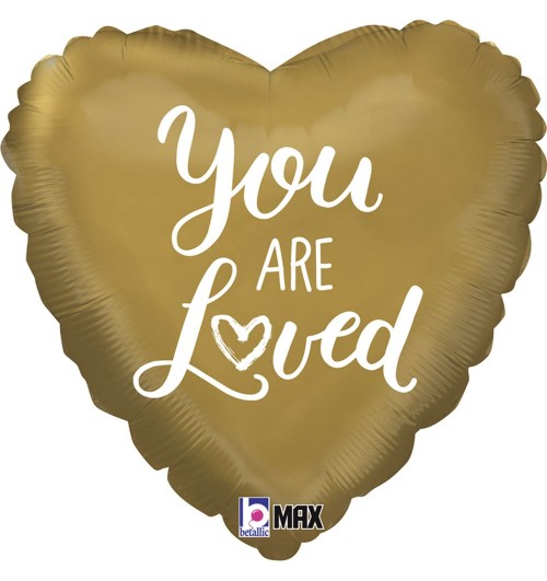 You Are Loved - Gold Heart...