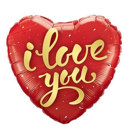 I Love You - Gold Script -...