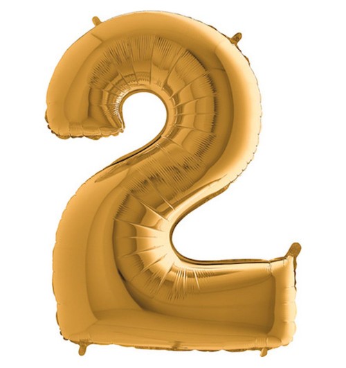 Number 2 - Gold - 40 inch -...