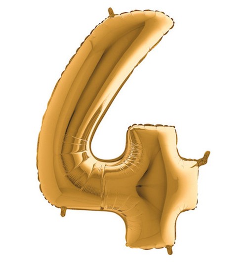 Number 4 - Gold - 40 inch -...