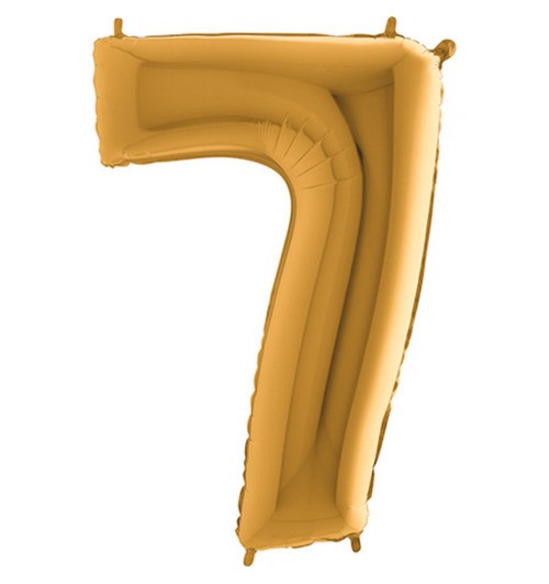 Number 7 - Gold - 40 inch -...
