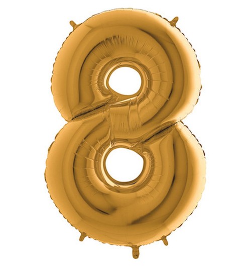 Number 8 - Gold - 40 inch -...