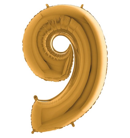 Number 9 - Gold - 40 inch -...
