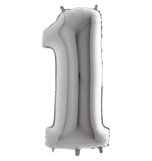 Number 1 - Silver - 40 inch...