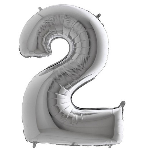 Number 2 - Silver - 40 inch...