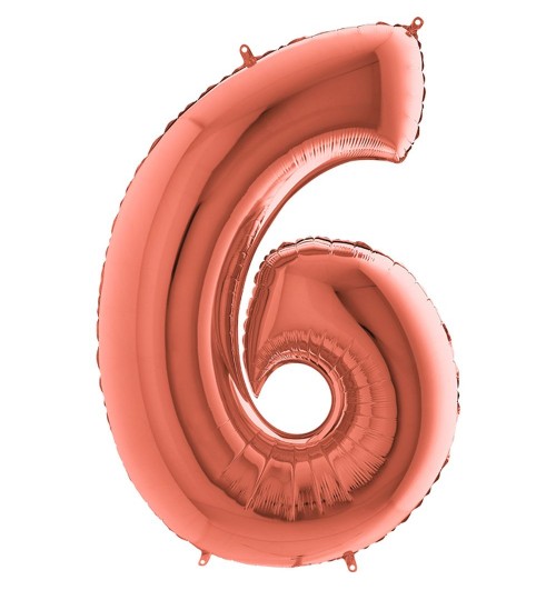 Number 6 - Rose Gold - 40...