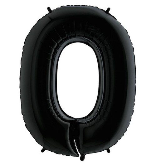 Number 0 - Black - 40 inch...