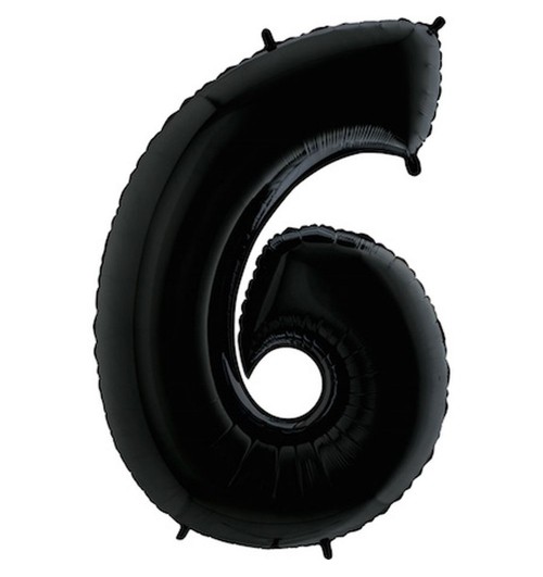 Number 6 - Black - 40 inch...