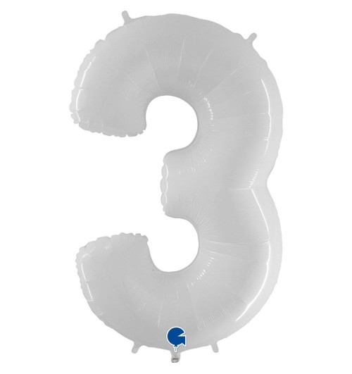 Number 3 - White - 40 inch...