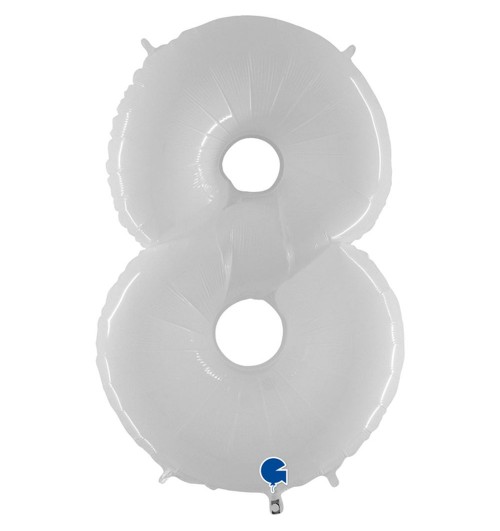 Number 8 - White - 40 inch...