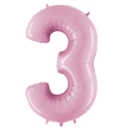 Number 3 - Pink - 40 inch -...