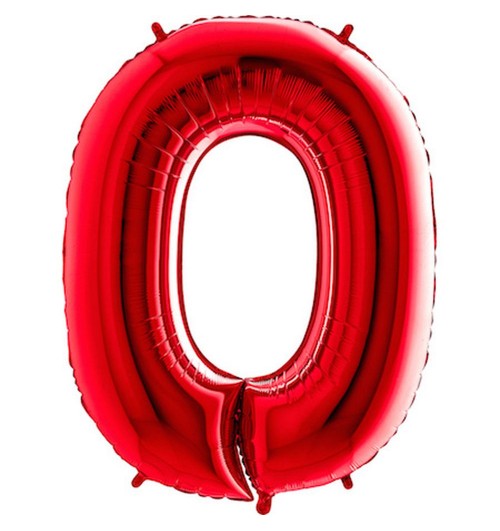 Number 0 - Red - 40 inch -...