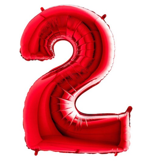 Number 2 - Red - 40 inch -...