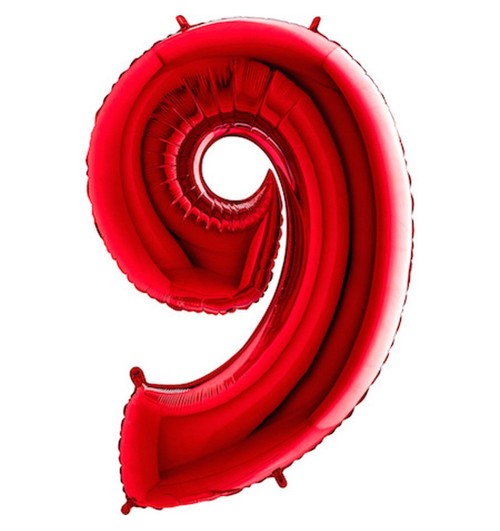 Number 9 - Red - 40 inch -...