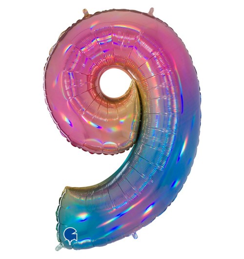 Number 9 - Rainbow - 40...