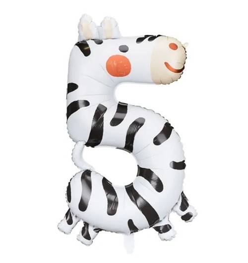 Number 5 - Zebra - 35 inch
