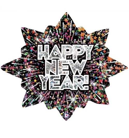 Happy New Year - Bursting -...