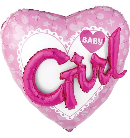 Baby Girl - Heart - 3D...